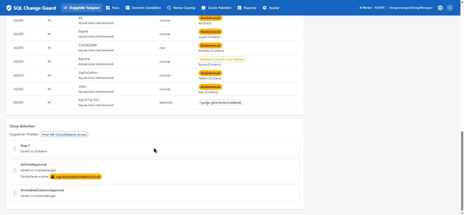 SQL Change Guard ekran goruntusu.