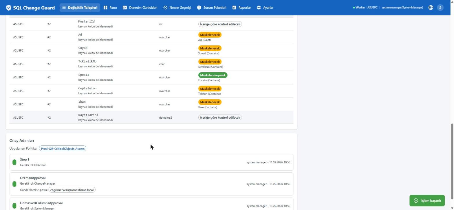 SQL Change Guard ekran goruntusu.