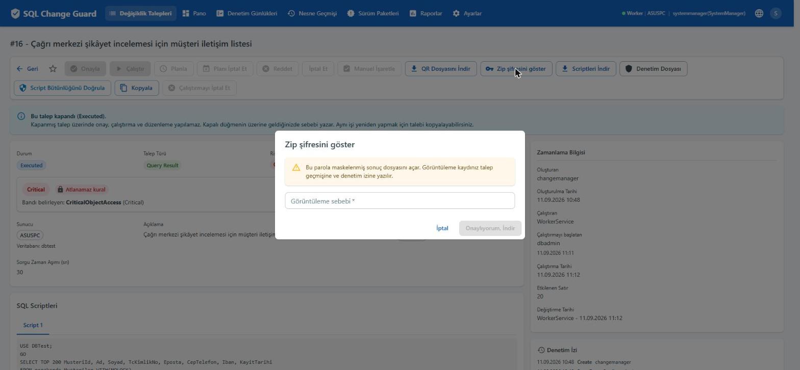 SQL Change Guard ekran goruntusu.