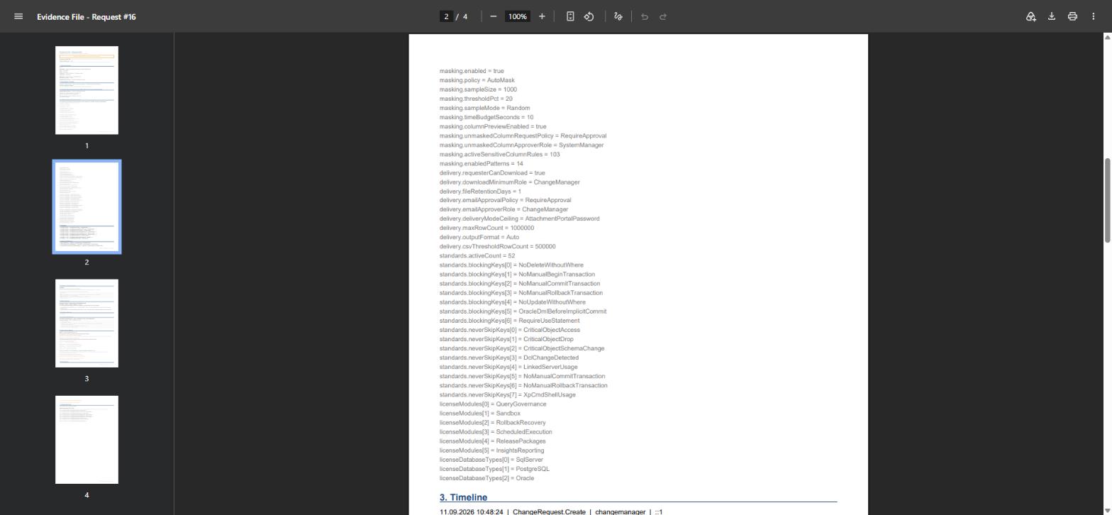 SQL Change Guard ekran goruntusu.