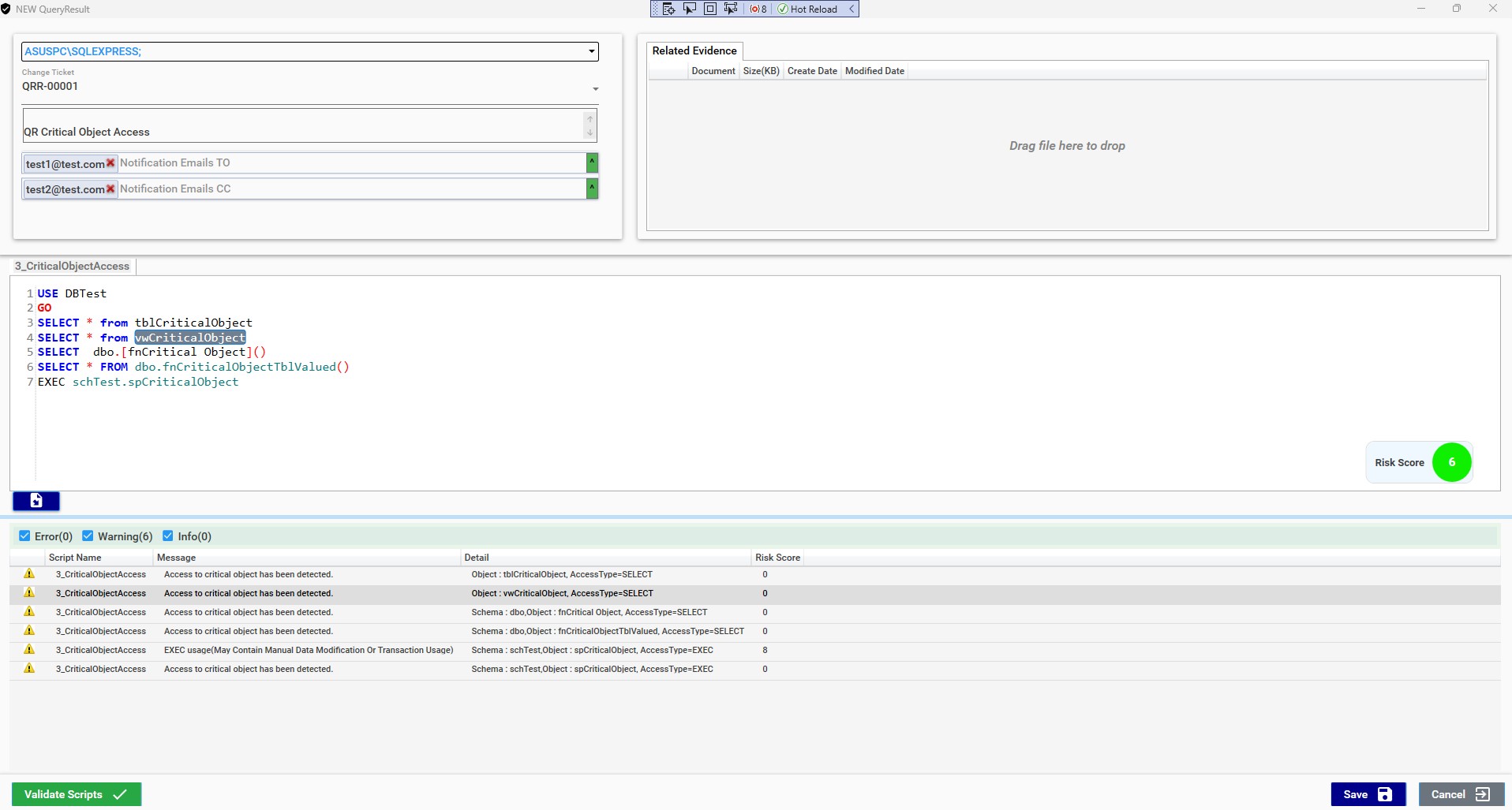 SQL sorgu sonuçları ekranı - başarılı deployment logları